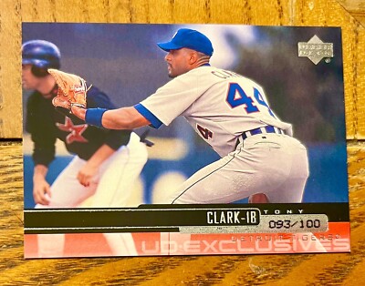 2000 Upper Deck Exclusives Silver Baseball Card #381 TONY CLARK