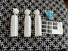 Hajoyful 8 Piece Set Clear Plastic Squeeze Bottle Condiment Dispenser - New