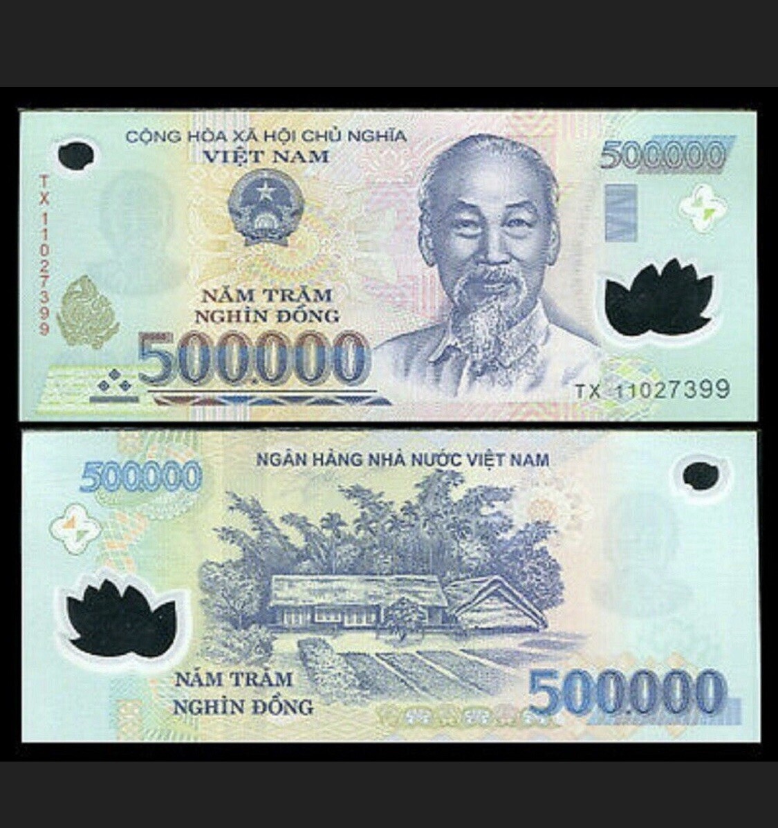 500,000 Vietnamese Dong Polymer Banknote - One CIR 500k | eBay