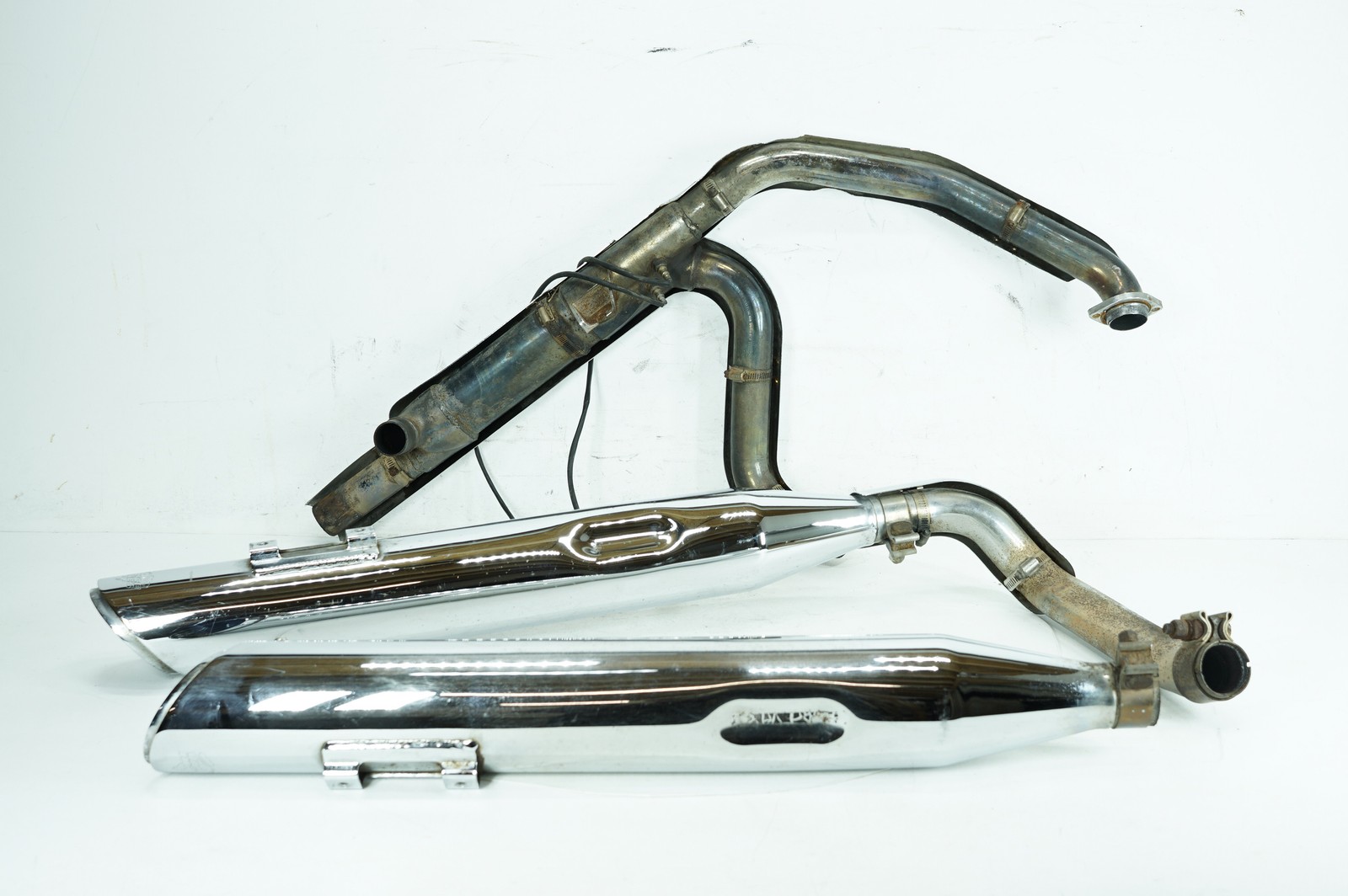 2013 Harley Touring FLHX Street Glide OEM Exhaust Header Pipes Muffler DENTED