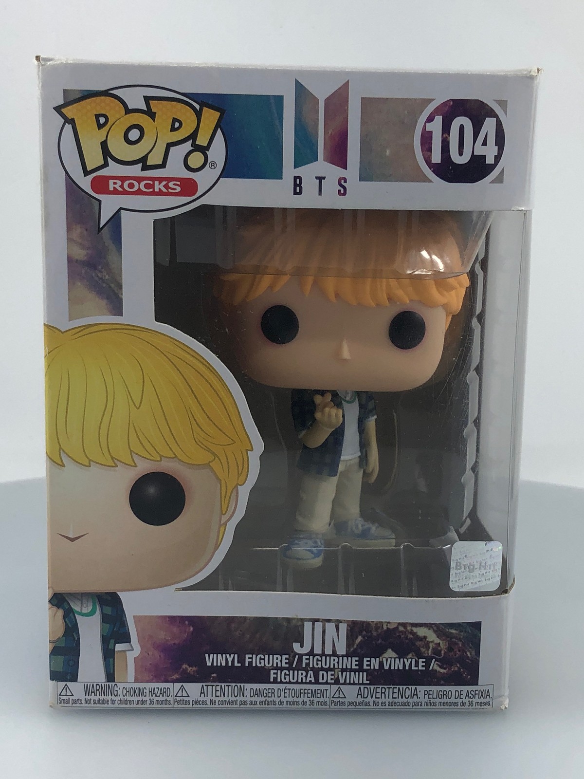 Sale Funko Pop! Rocks Bts Jin #104 Vinyl Figure Damaged Box See Pics