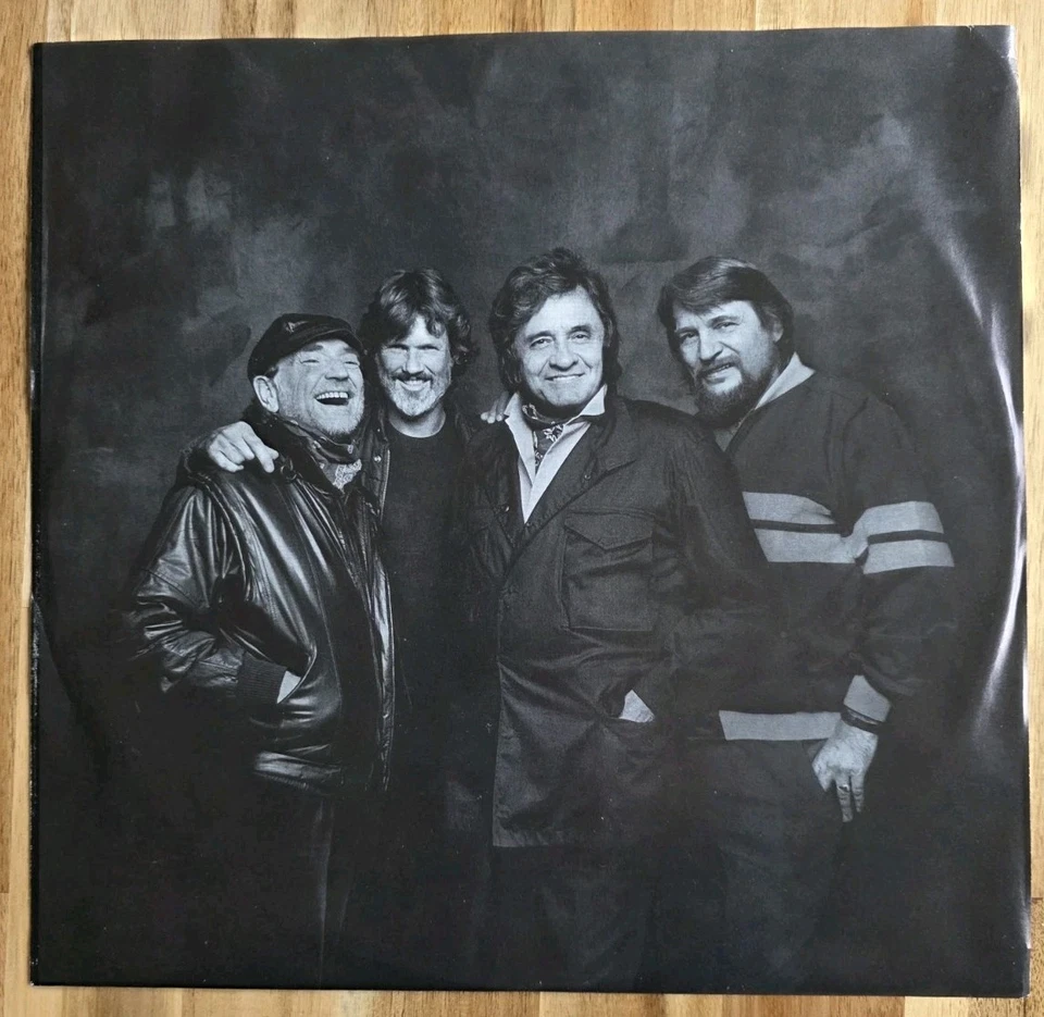 Jennings, Nelson, Cash, Kristofferson 🥇 Highwayman 1985 1st Press Pitman EX-NM - Image 3 of 4