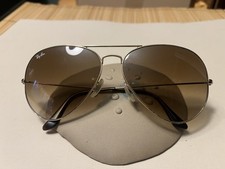 RAY BAN AVIATOR Sunglasses RB 3025 001/51 GOLD/BROWN 62MM Pre Owned