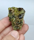 Brown Andradite garnet Crystals with Diopside & Epidote on matrix.