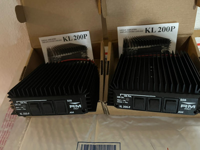 2X RM Italy KL 200P HF LINEAR AMPLIFIER S WITH PREAMP