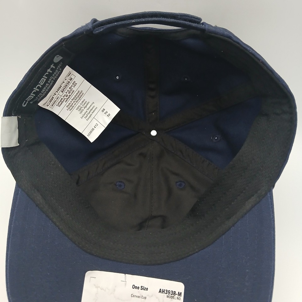 Carhartt CED Cool Springs Patch Hat Advertising Cap Snapback Blue Large ...