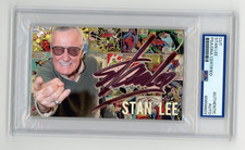 Stan Lee Signed Cut Custom Marvel Spider-Man  3x5 Card PSA DNA AUTO