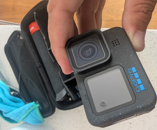 GoPro HERO12 Black Waterproof Action Cam, 3 Batteries, Case, 256GB microSD