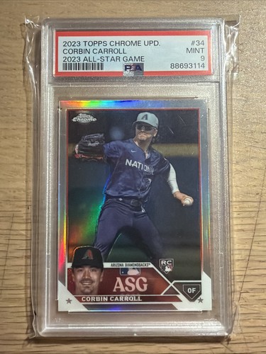 2023 Topps Chrome Update Series - 2023 All-Star Game Corbin Carroll Rookie PSA 9