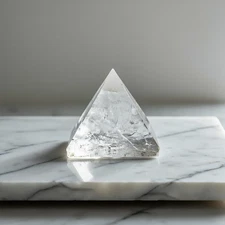 High Quality Clear Crystal Pyramid | Certified Polished Energy Amplifier Crystal