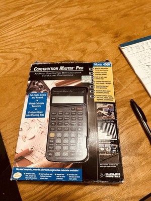 Calculated Industries Calculator Construction Master Pro 4060 BOX Manual