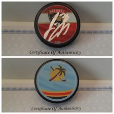 Josh Mahura  Autographed Signed Florida Panthers Puck  Reverse Retro Puck COA