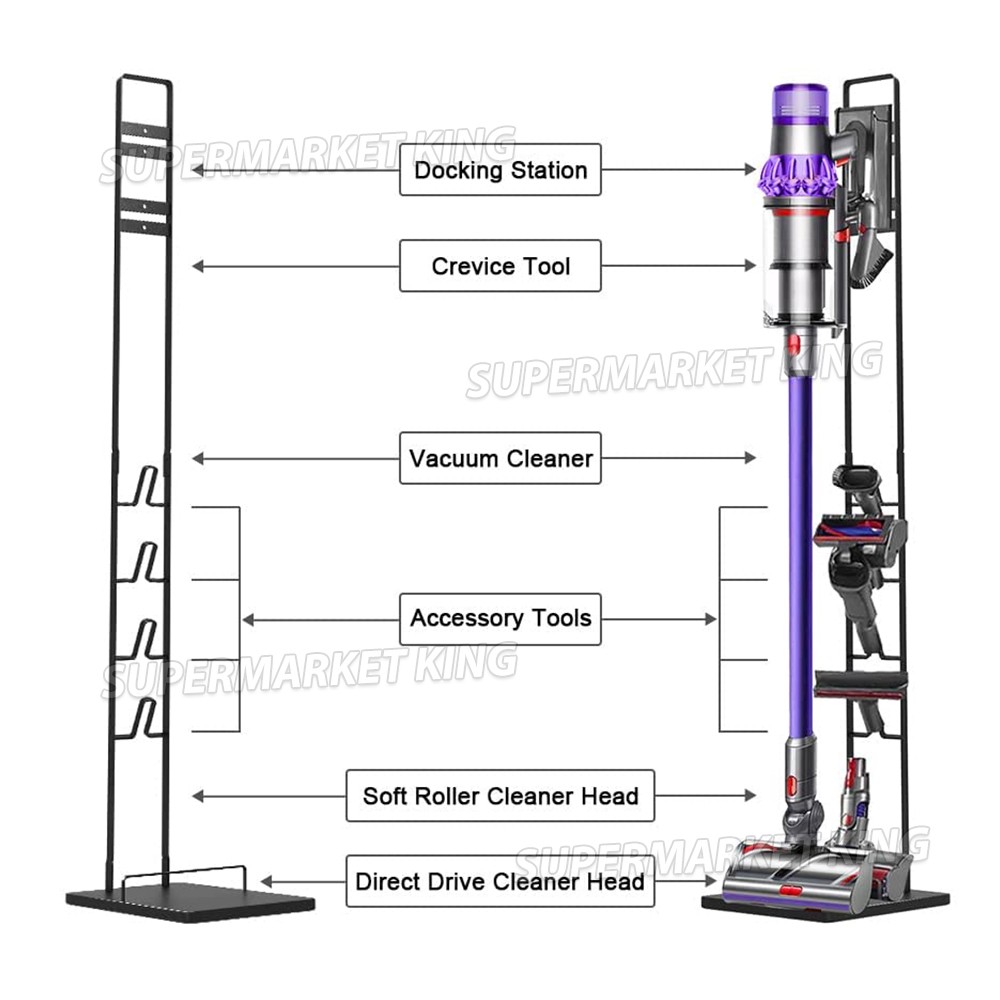 Vacuum Cleaner Stand Rack For Dyson V6/V7 V8 10 11 Freestanding Holder Cordless — image 2
