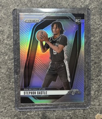 2024 Panini Prizm- Stephon Castle Silver Rookie #234   Spurs! Opened 7/7 Gem