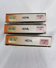 Lot of 3 Hoya HMC 52.0s  55.0 1b Skylight Camera Lens Filter Japan Vintage