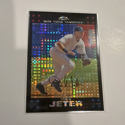 Derek Jeter [Xfractor] #21 2007 Topps Chrome card