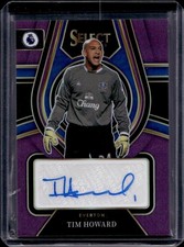 Tim Howard Auto /49 2022-23 Select Premier Purple Prizm Everton Autograph