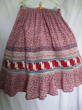 Vintage Seminole/Miccosukee Patchwork Skirt Native American Authentic Tribal Art