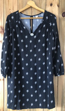 Old Navy Black Floral Dress Women’s Large 3/4 Sleeves