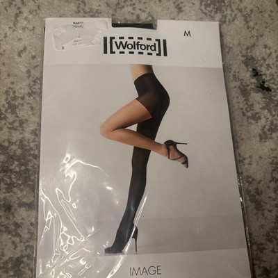 IMAGE TIGHTS Wolford M Medium Black Opaque Transparent