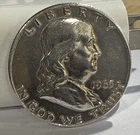 1963 Franklin Half Dollar 50C 90% Silver Business Strike Philadelphia Bugs Bunny
