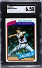 1980 Topps #580 NOLAN RYAN card! ANGELS HOF! SGC 6.5 EX-NM+!