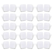 40 Pcs White Paper Organizing Clips Small Plastic Binder Clamps for Files