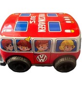 1970s Vintage Tin Litho Volkswagen Red Bus Made in Japan Friction