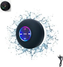 Bluetooth Shower Speaker   Portable Wireless Mini Speaker with Mic  Suction Cup
