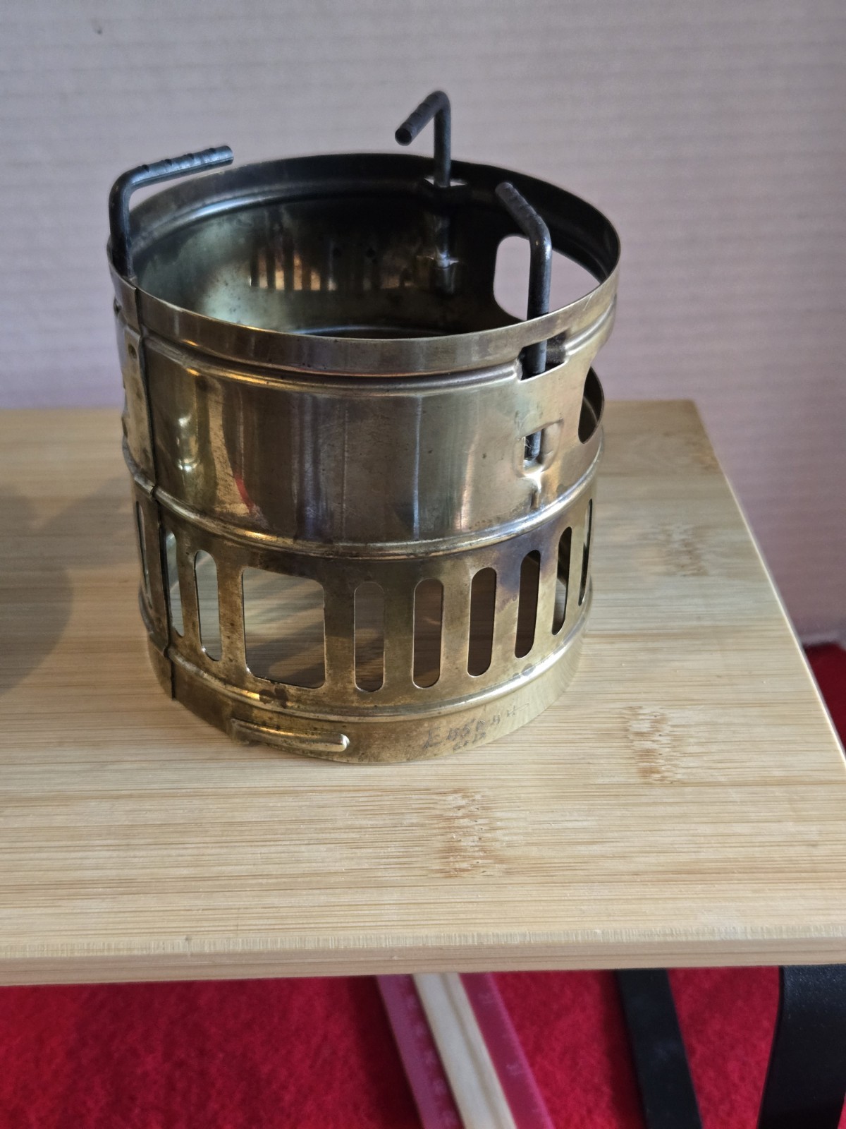 UNTESTED Vintage Svea 123 Brass Backpacking Stove –Made in Sweden–w/ Windscreen 