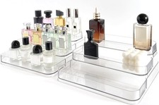 Perfume Organizer - 2 Pack Three-Tiered Shelf - Perfume Lotion Skincare Stand,