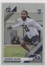 2019 Panini Donruss Optic Rookies Holo Prizm Dakota Allen #117 09co