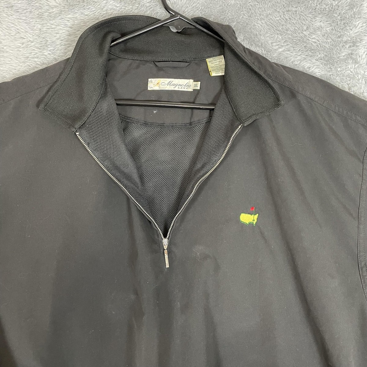 Masters Pullover Jacket Mens XL Augusta Golf Windbreaker Quarter