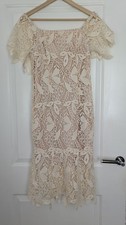 Coast Dress Lace Neutral Size 10 Wedding