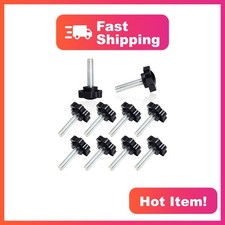 Thumb Nuts 1/4-20 x 1 Black Plastic Star Knob 20pcs