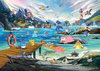 Puzzle (1000 T.) PokéMon | Vaporeon And Temperate Marine (Ravensburger) Neu/Ovp