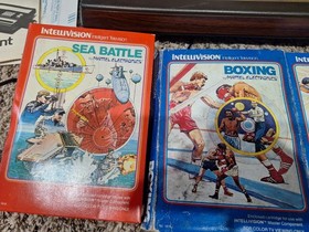 Mattel Intellivision Console in Box Bundle With Games TESTED WORKING CLEAN 