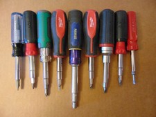 9 Multi Tip Screw Drivers Milwaukee Husky Irwin Doyle Ace Etc