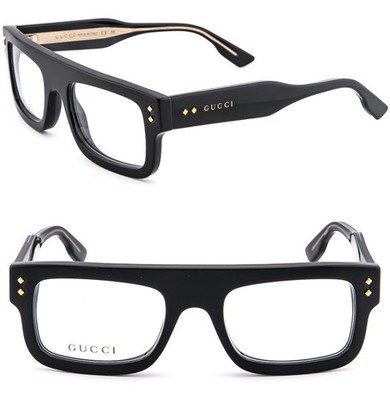 GUCCI Gg1085O 1085 Crystal Black Diamond Unisex Optical Frame Eyeglasses 001