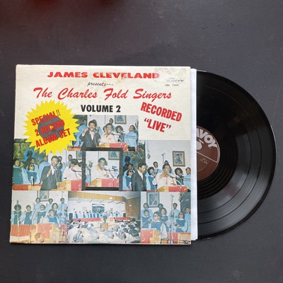 ''James Cleveland: The Charles Fold Singers Recorded Live'' Double LP Savoy, VG