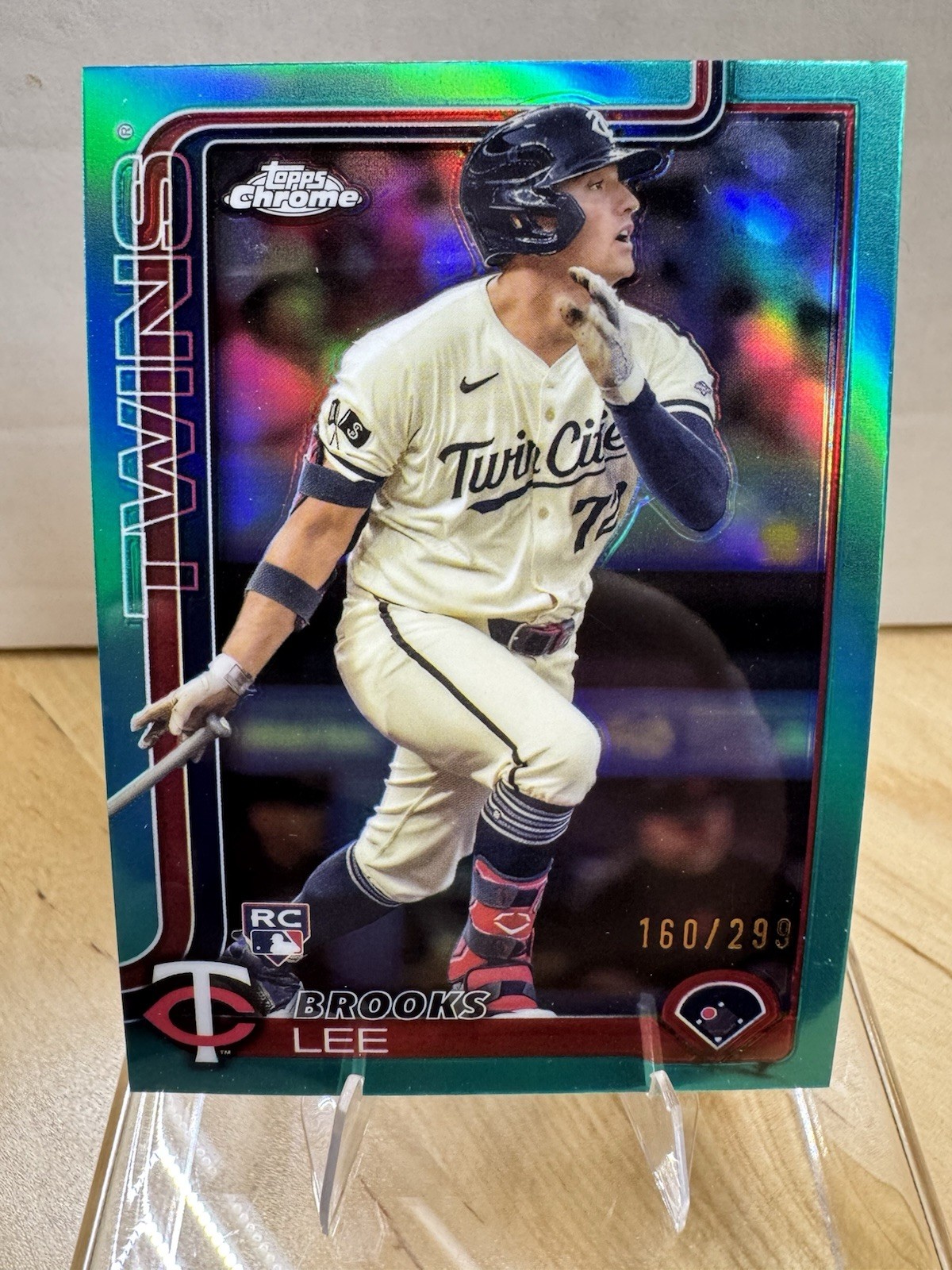 2025 Topps Chrome - Brooks Lee #234 Teal Refractor /299 (RC)
