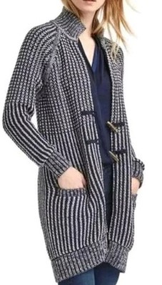 GAP Blue/White Cardigan Sweater Size XS (Flaw- See Description)- Nautical Cozy