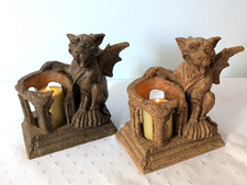 Lot 2 VTG 2001  Gargoyle Votive  Candle Holde...