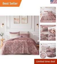 King Comforter Set, Velvet Comforter Set , Luxury Diamond Quilting Comforter ...