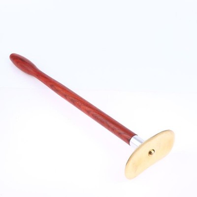 Wood & Brass Gua Sha Tool - Face/Body Massage Tool For Skin Care & Relaxation