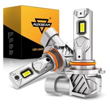 AUXBEAM Fanless 1:1 9005 HB3 LED Headlight White 6500K 80W 18000LM High/Low Beam