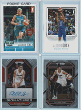 ALLISHA GRAY 2017/18 Rittenhouse WNBA RC/Auto/Base 4-Card Lot🏀DREAM🏀READ LIST!