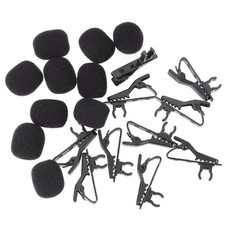 10X Microphone Lapel Tie Clip Universal Mini Lapel Lavalier Mic Iron Clip