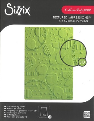 Sizzix 3D Textured Impressions A5 Embossing Folder - 666995 On the spot