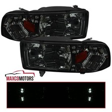 Smoke Headlights Fits 1994-2001 Dodge Ram 1500 2500 3500 Led Headlamp Leftright Smoke Headlights Fits 1994-2001 Dodge Ram 1500 2500 3500 Led Headlamp Leftright